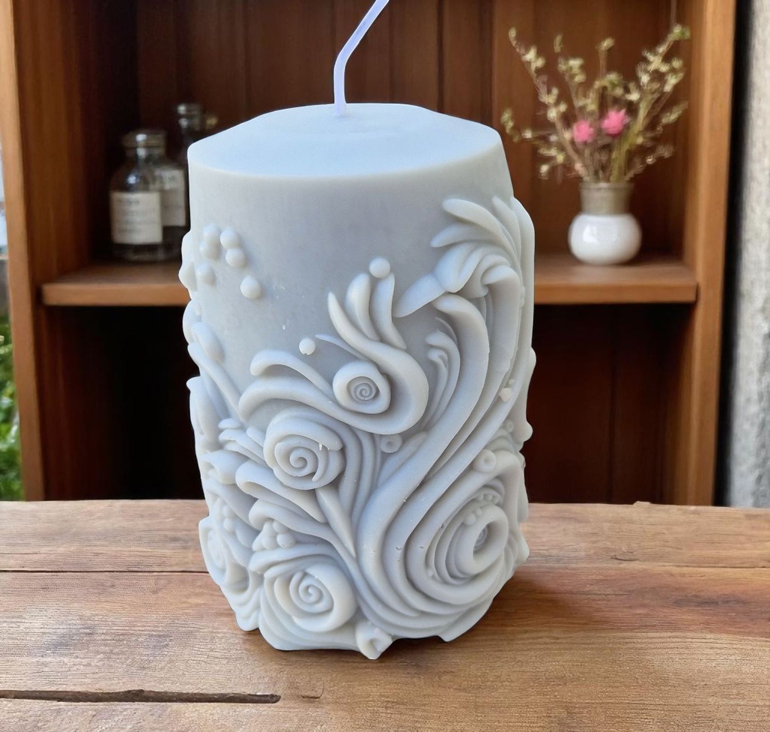 Standkerze aus Sojawachs Standkerze aus Sojawachs