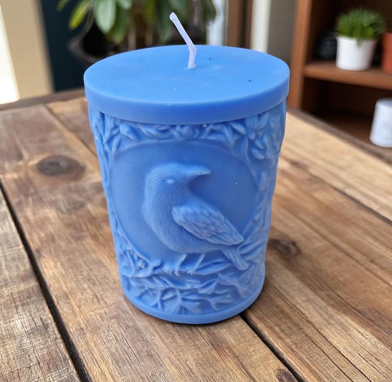 Standkerze aus Sojawachs Rabe