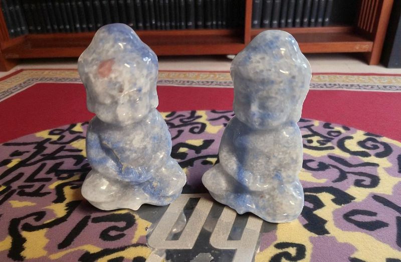 1 Buddha - Aventurin blau - A Qualität - 5 cm