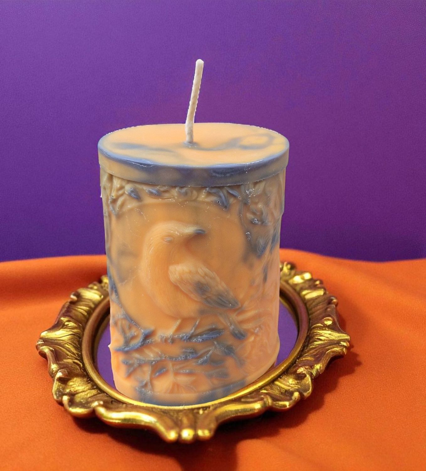 Standkerze aus Sojawachs - Gothic - Rabe Standkerze aus Sojawachs - Gothic - Rabe