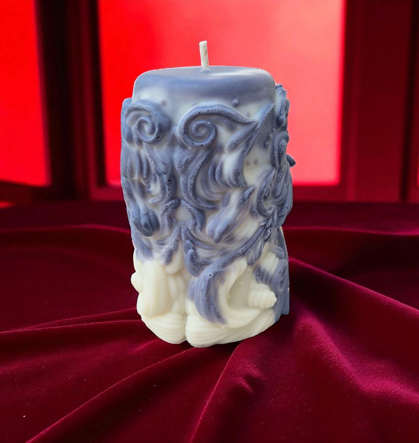 Standkerze aus Sojawachs - Gothic - Abstrakt Standkerze aus Sojawachs - Gothic - Abstrakt