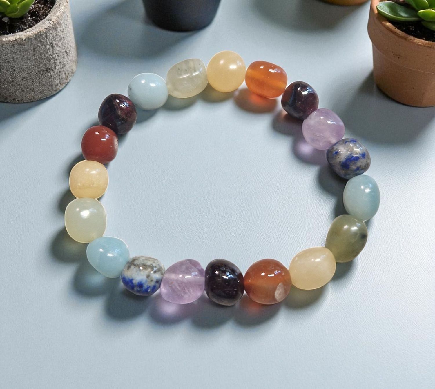 Armband - Barock - Chakra - 8 bis 10 mm Armband - Barock - Chakra - 8 bis 10 mm