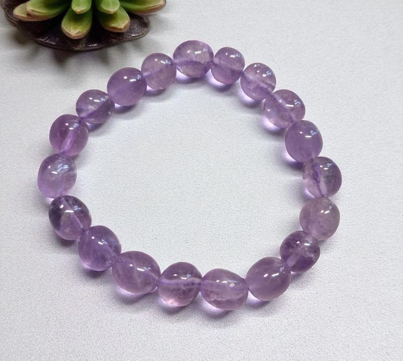 ​Armband - Barock -Amethyst Flieder - 8 bis 10 mm