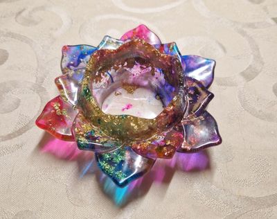 Bunte Teelichthalter