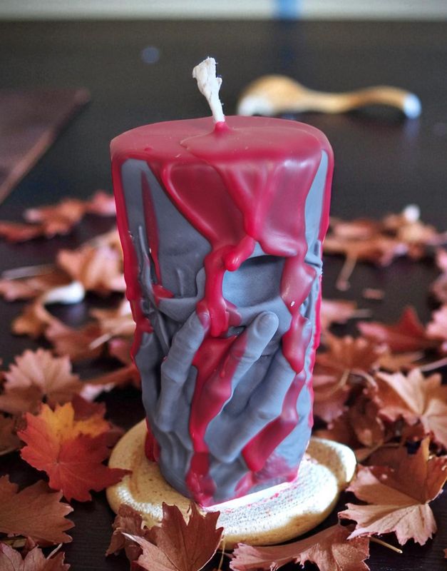 Standkerze aus Sojawachs - Gothic