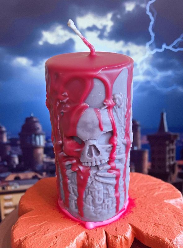 Standkerze aus Sojawachs - Gothic