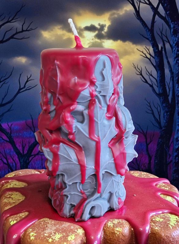 Standkerze aus Sojawachs - Gothic