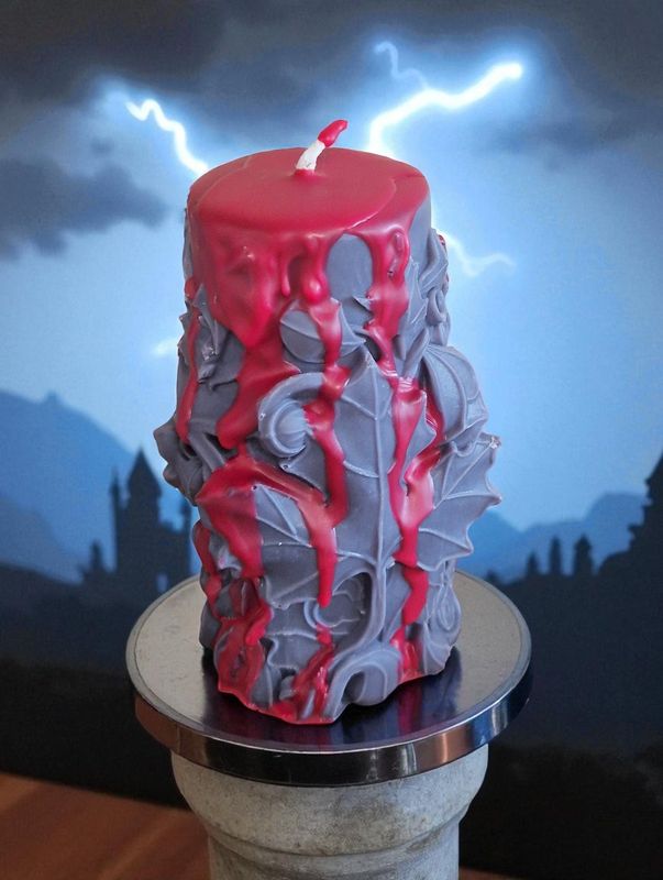 Standkerze aus Sojawachs - Gothic