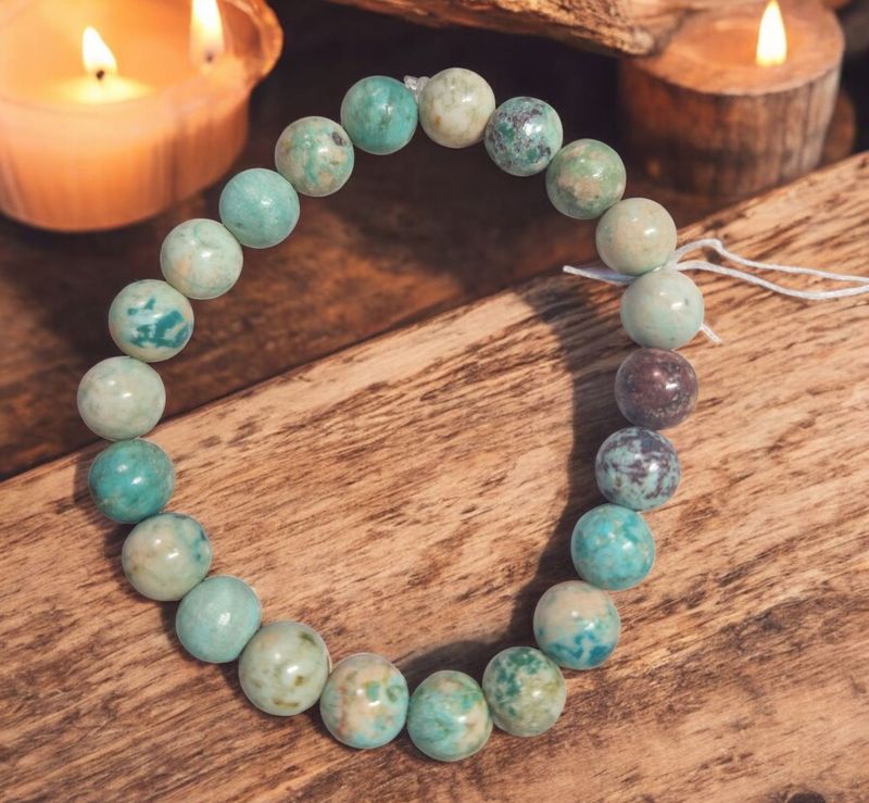 ​Armband - Türkis aus Peru - A-Qualität - 8 mm