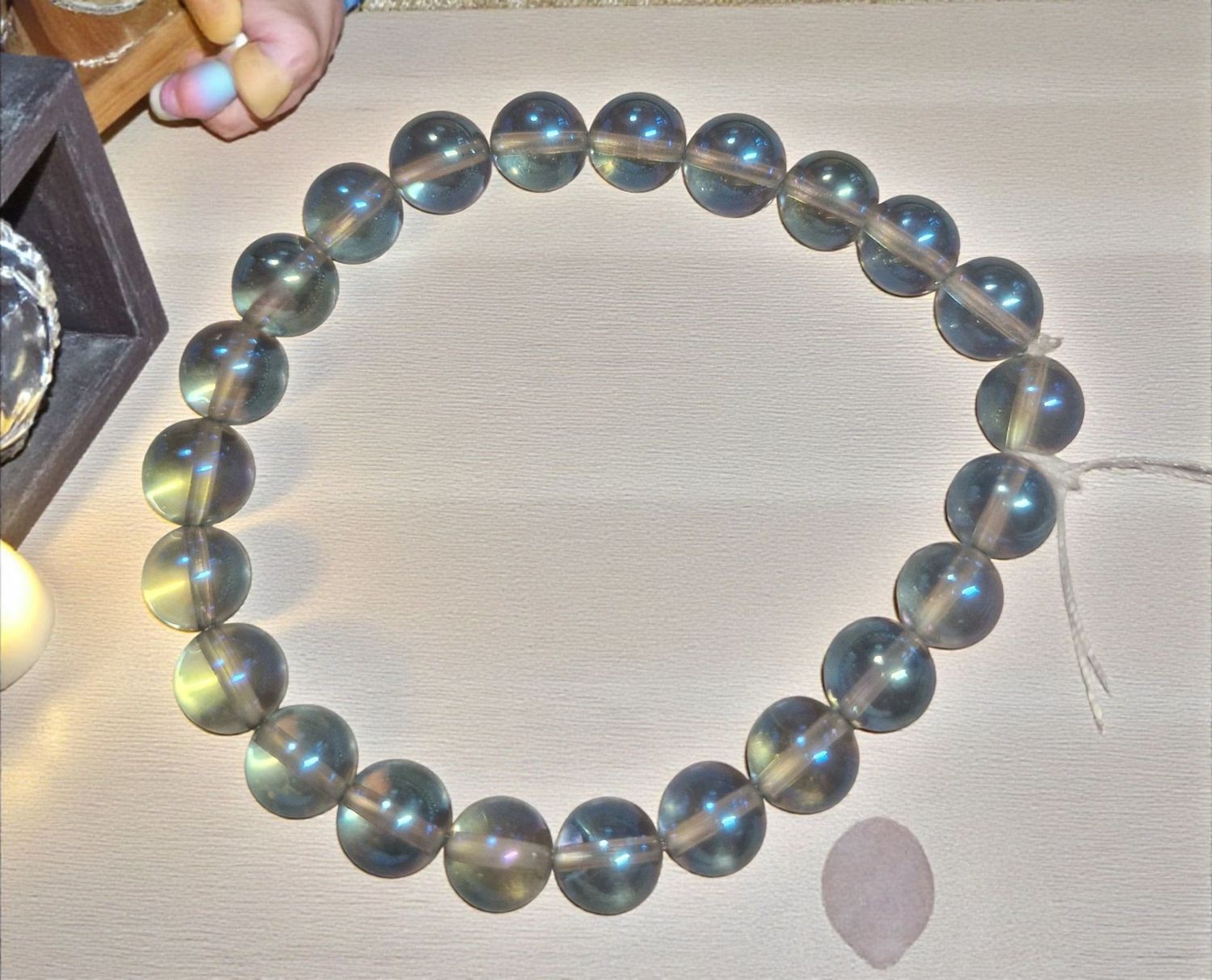 Armband - Aqua Aura blau - 8 mm