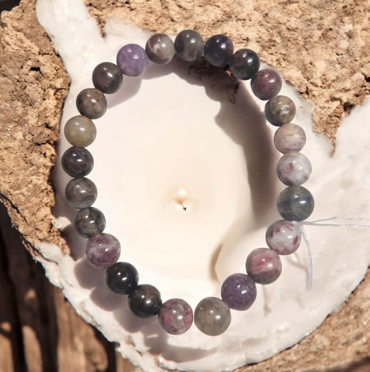 Armband - Turmalin Multicolor - A-Qualität - 8 mm