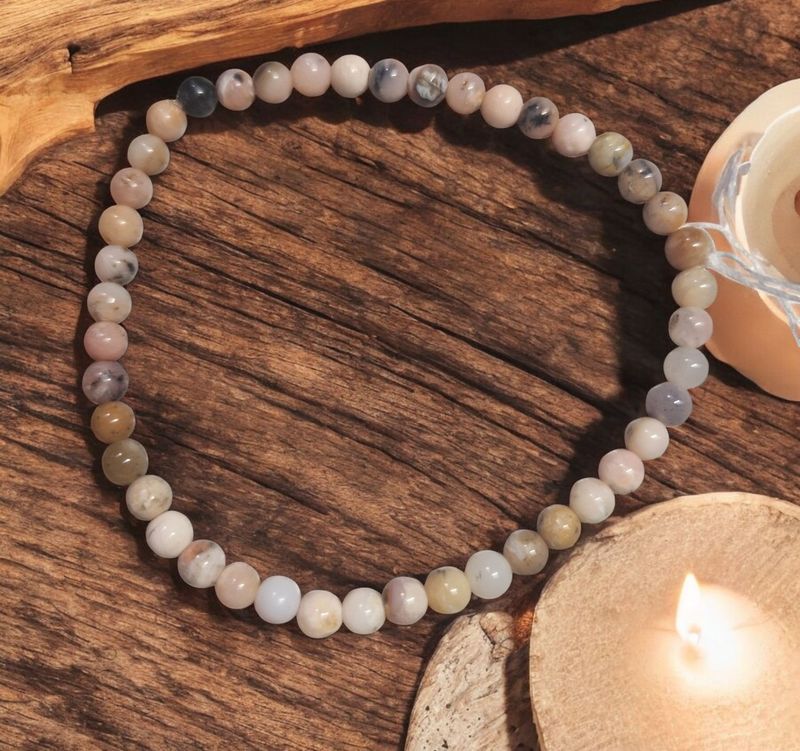 ​Armband - Rosenopal - A-Qualität - 4 mm