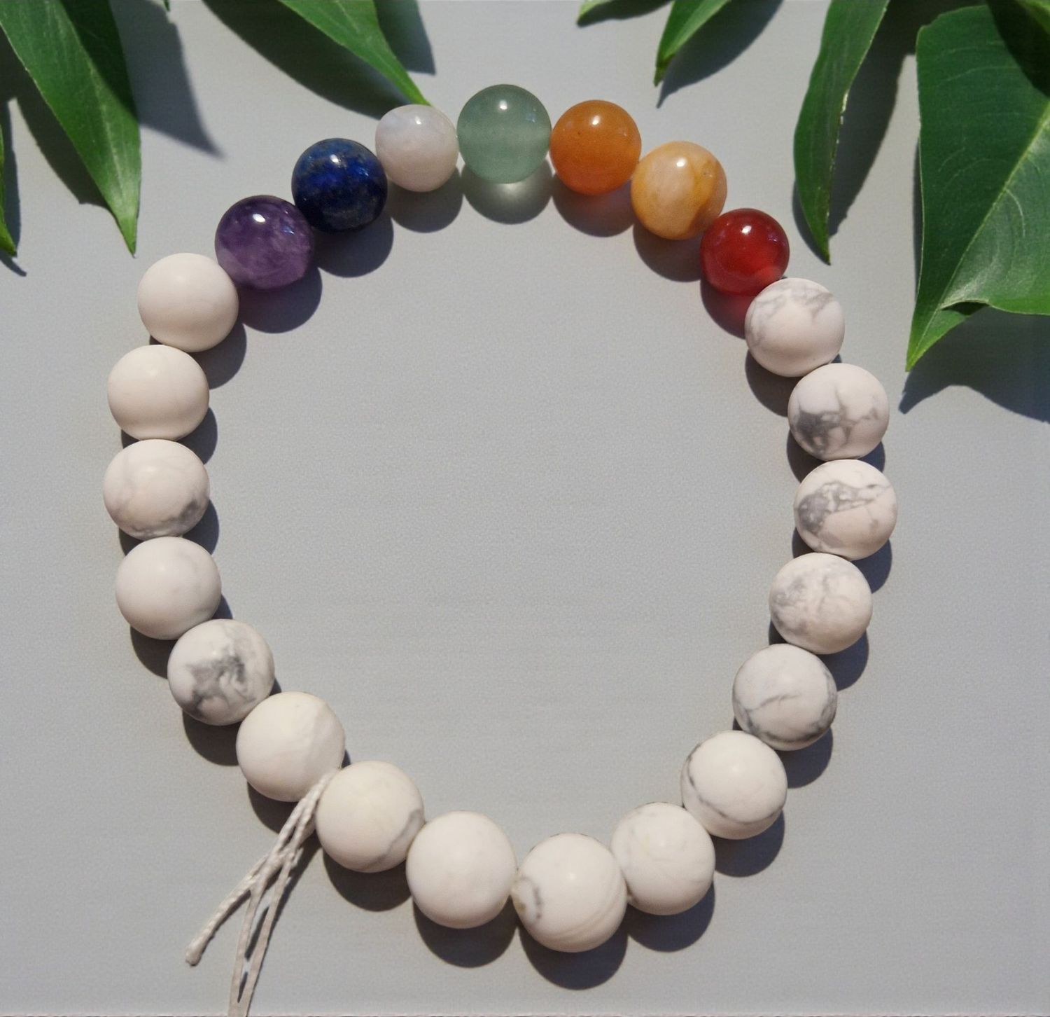 Chakraarmband - Howlith matt - 8 mm