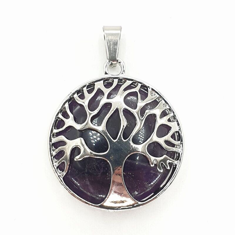 Amethyst Baum des Lebens Edelsteinanhänger Amethyst Baum des Lebens Edelsteinanhänger