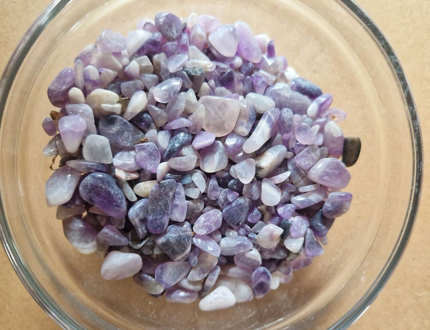 Amethyst - 100 gr - 4 bis 12 mm - nicht poliert Amethyst - 100 gr - 4 bis 12 mm - nicht poliert