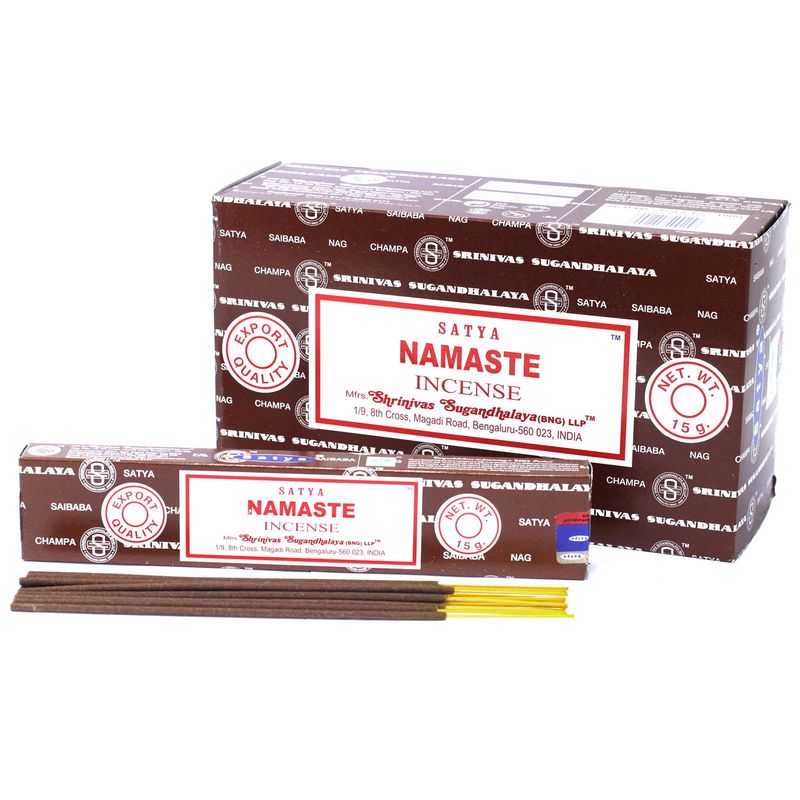 Satya Premium Räucherstäbchen - Namaste - 15 g/ca. 15 Stäbchen Satya Premium Räucherstäbchen - Namaste - 15 g/ca. 15 Stäbchen