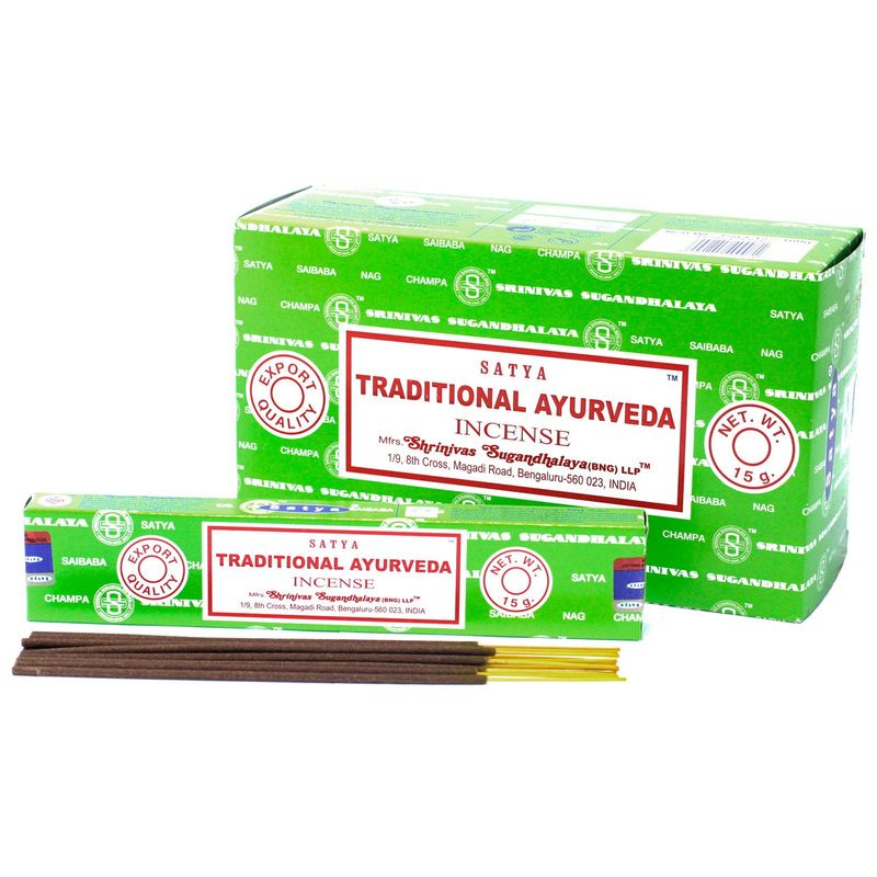 Satya Premium Räucherstäbchen - Traditionelles Ayurveda - 15 g/ca. 15 Stäbchen Satya Premium Räucherstäbchen - Traditionelles Ayurveda - 15 g/ca. 15 Stäbchen