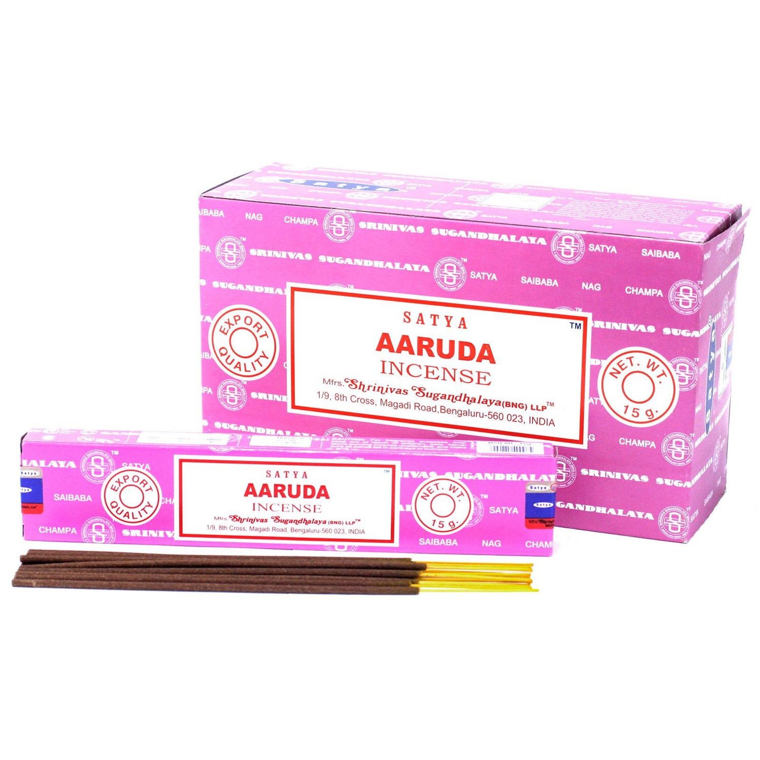 Satya Premium Räucherstäbchen - Aaruda - 15 g/ca. 15 Stäbchen Satya Premium Räucherstäbchen - Aaruda - 15 g/ca. 15 Stäbchen