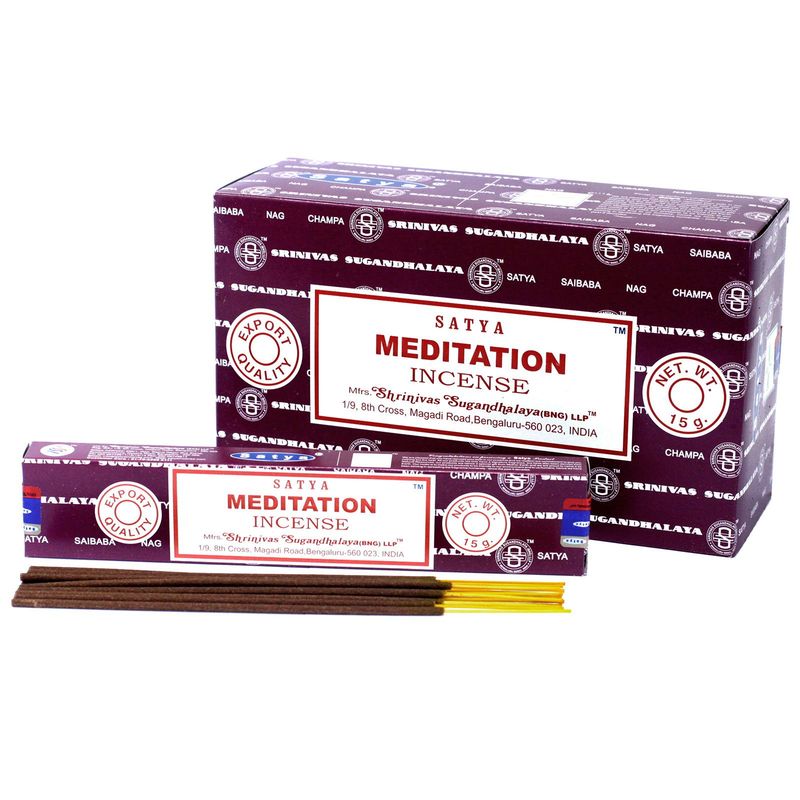 Satya Premium Räucherstäbchen - Meditation - 15 g/ca. 15 Stäbchen Satya Premium Räucherstäbchen - Meditation - 15 g/ca. 15 Stäbchen
