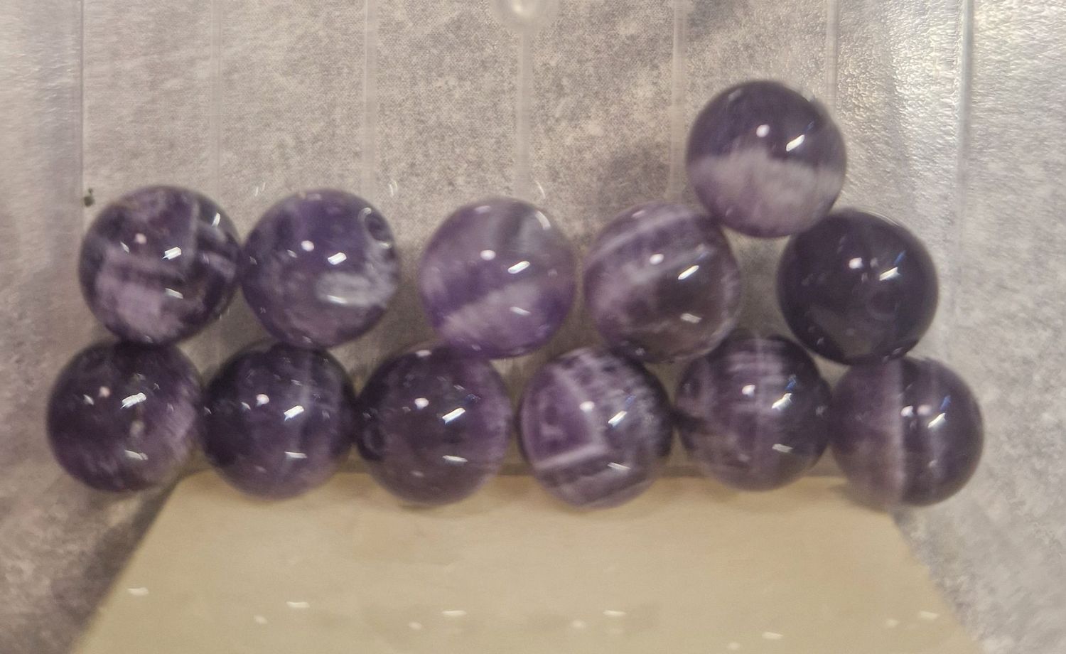 Amethyst Chevron 8 mm - AA Qualität