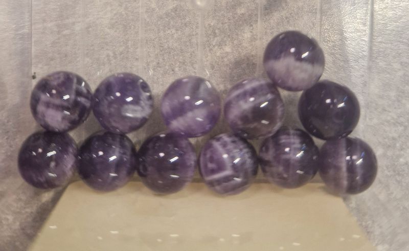 Amethyst Chevron 8 mm - AA Qualität