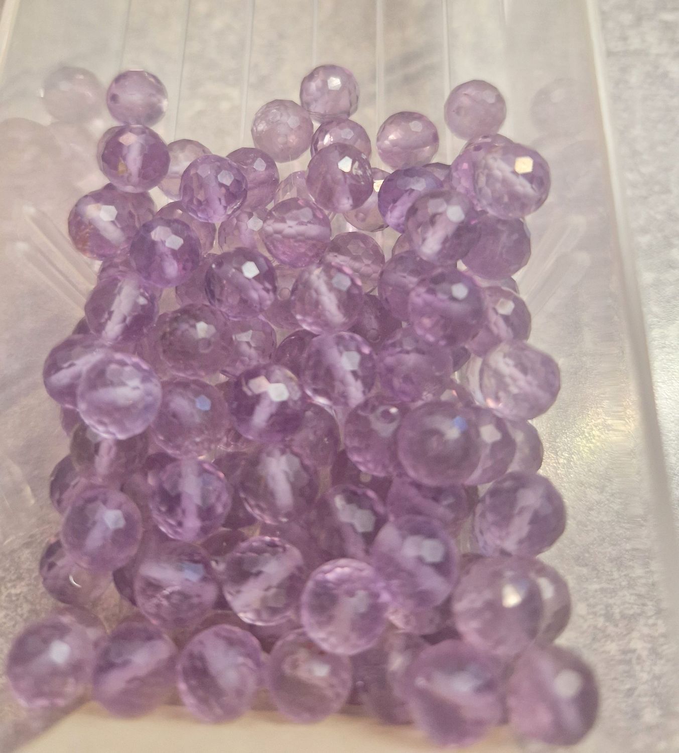 ​​Amethyst facetiert 8 mm - AA Qualität