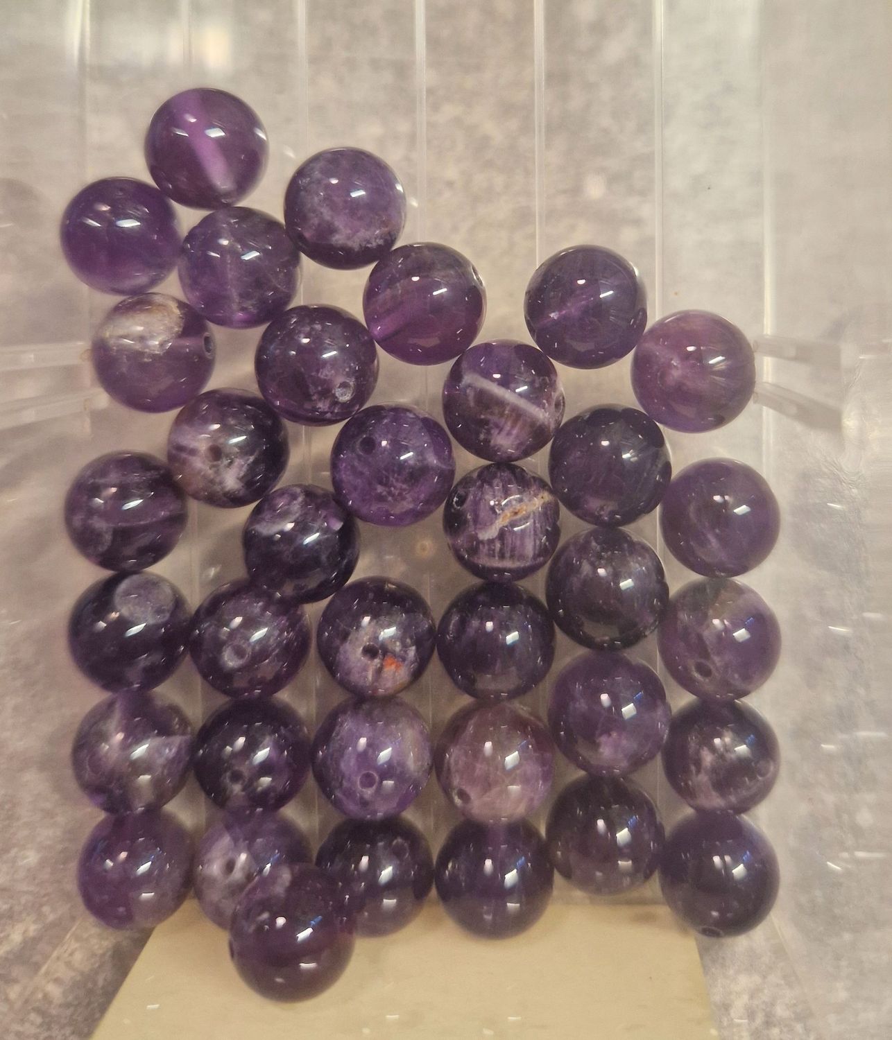​Amethyst Chevron 8 mm - A Qualität