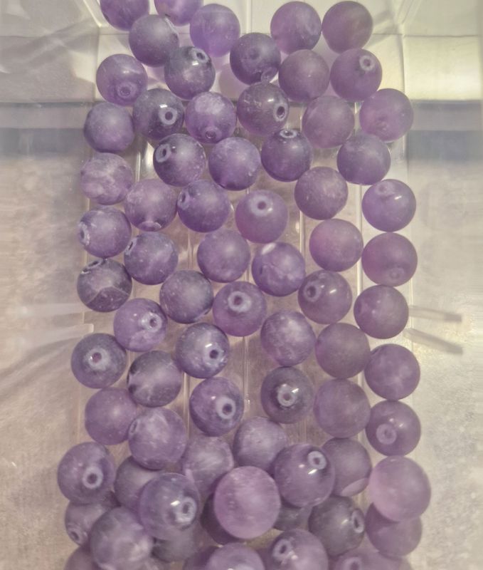​Amethyst matt 8 mm - AB Qualität