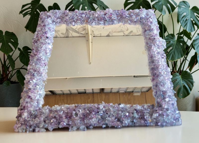 ​Edelsteinspiegel mit Fluorith
