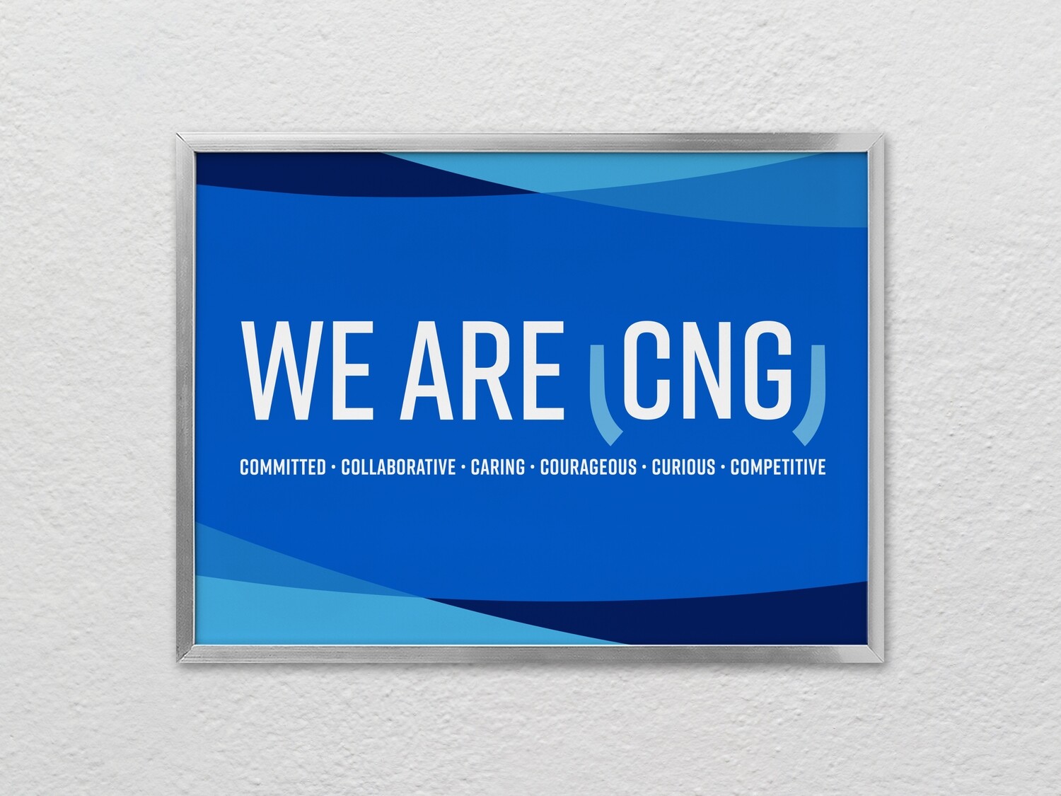 "We Are CNG: Values" Poster (3 Sizes - Framed or Unframed)