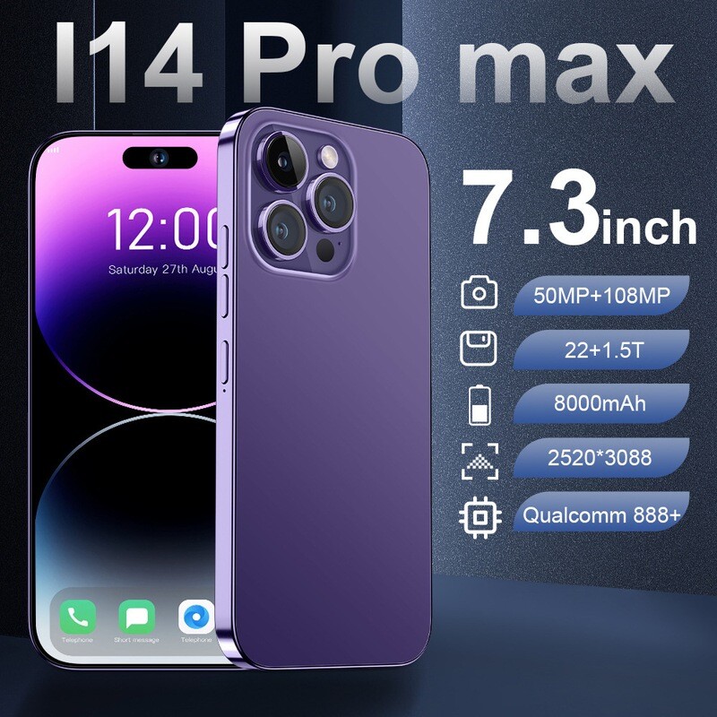 I14 Pro MAX True 4G 7.3-inch Large Screen
