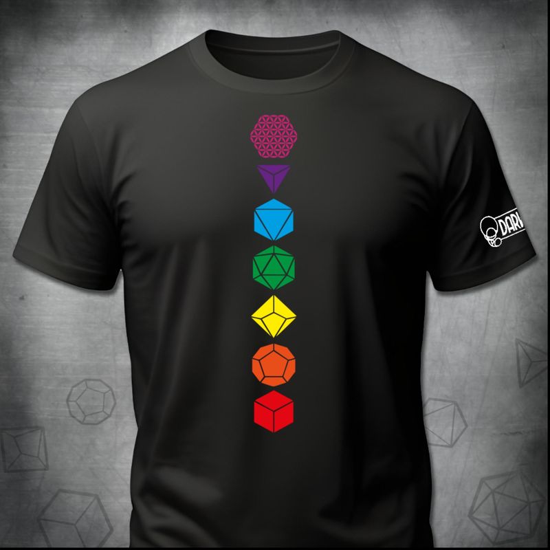 Chakra Dice T-Shirt - Black