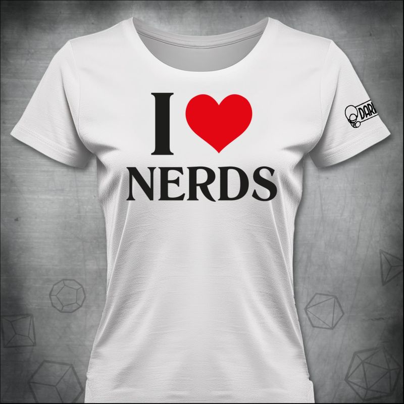 I Heart Nerds T-Shirt - White