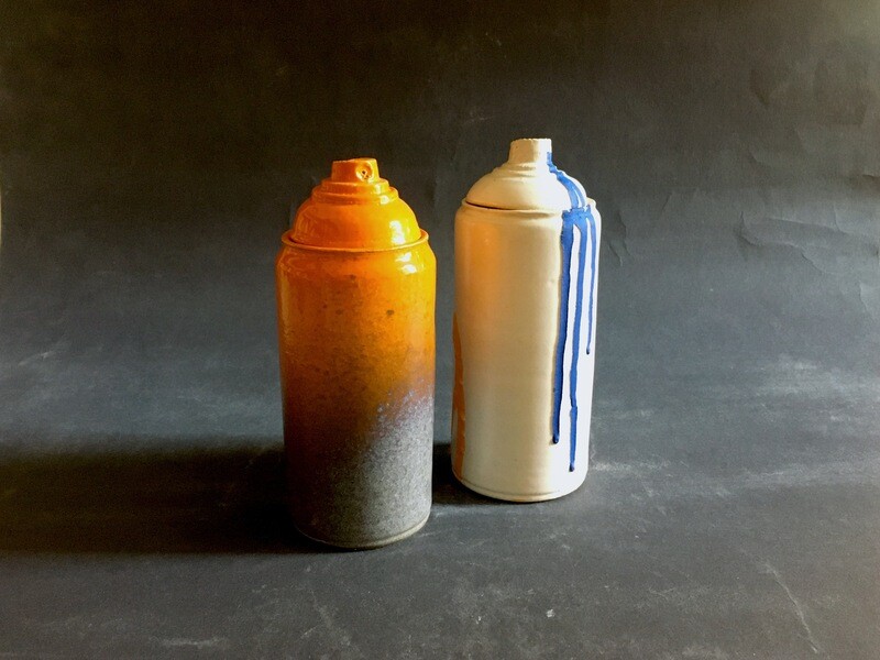 Ceramic Spray Can Jars