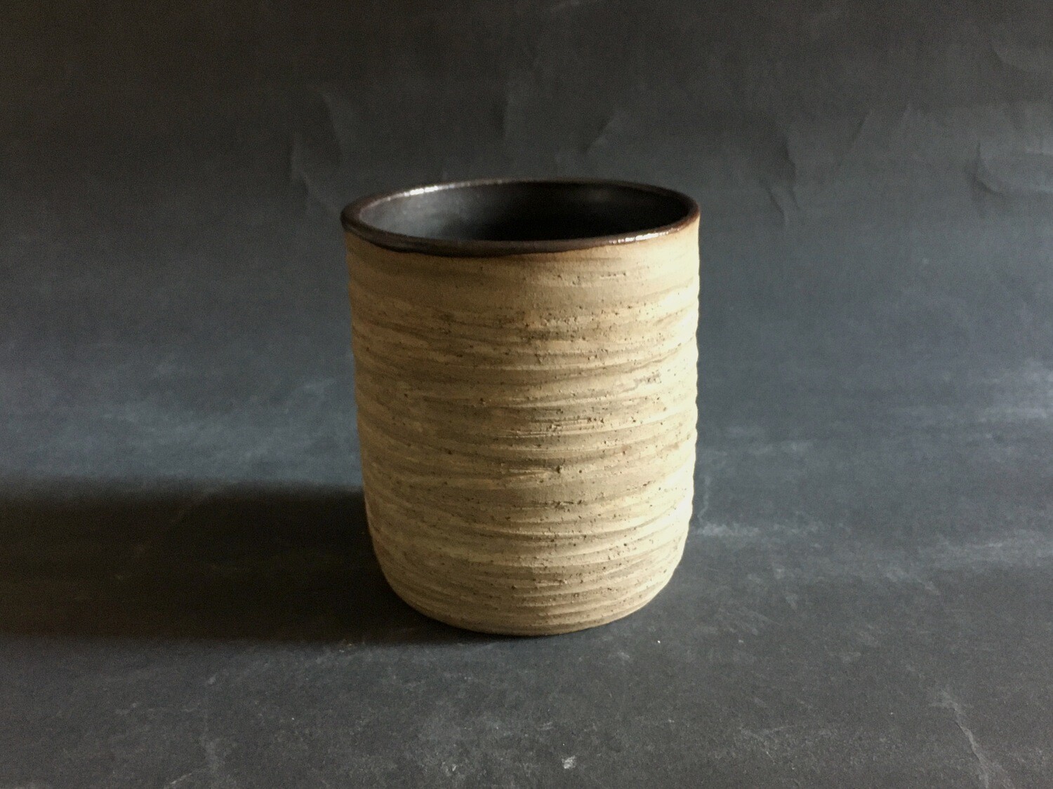 A small Nerikomi trimmed vase