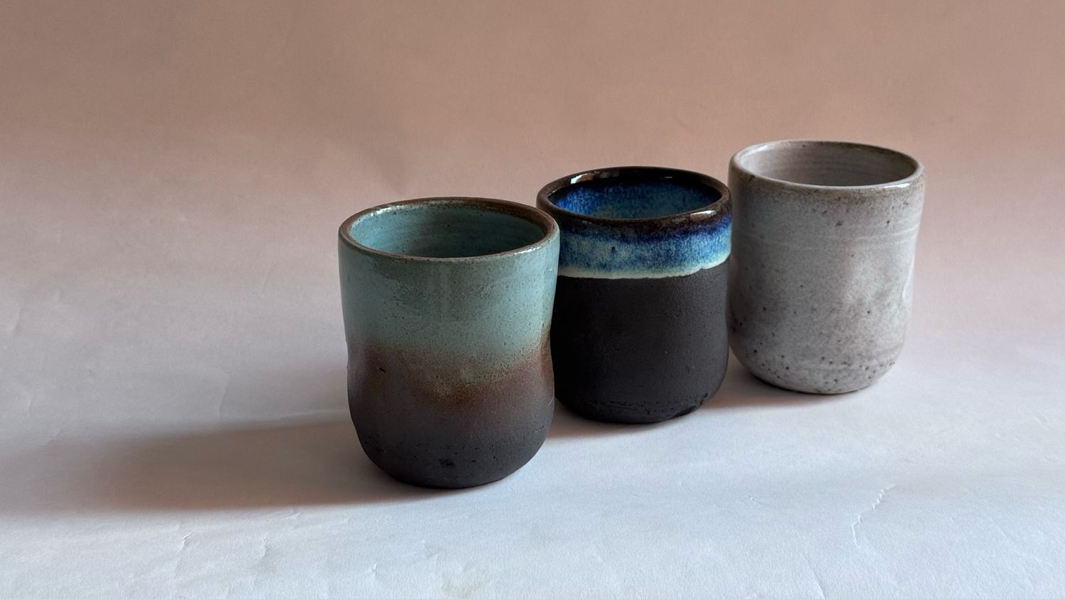 Warped Black Clay Sprayed Cup