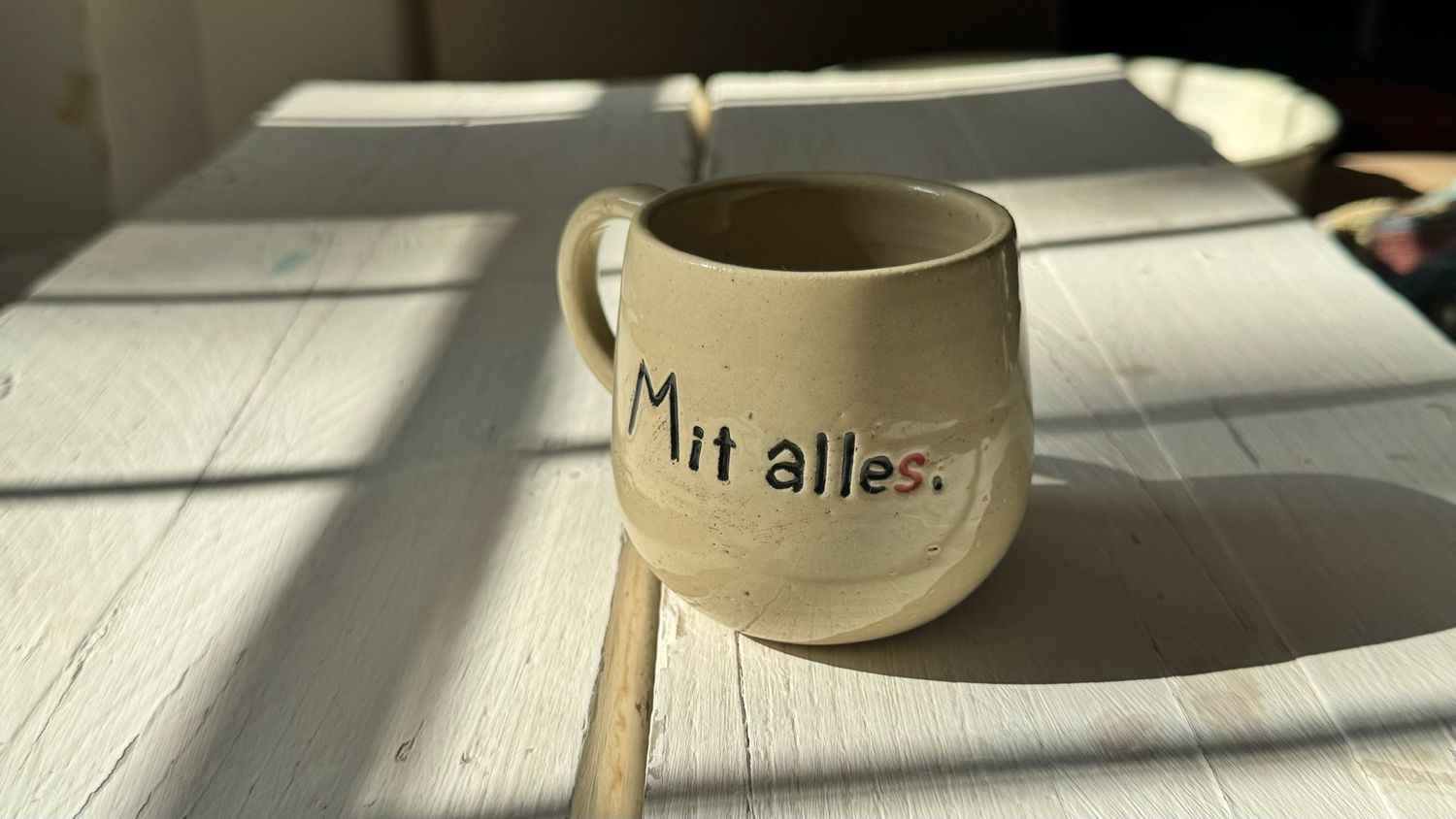 Phrasal Cup - "Mit Alles"