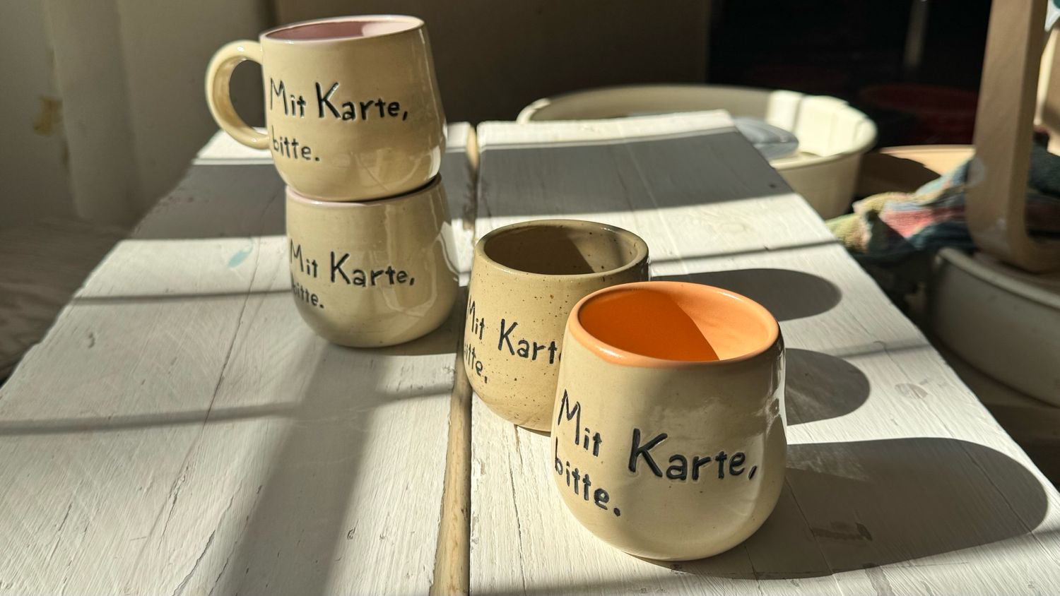 Phrasal Cups - &quot;Mit Karte Bitte&quot;