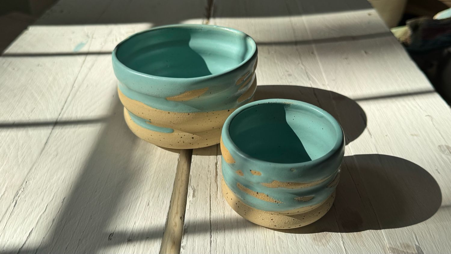 Speckled Bubbled Bowl And Cup Set