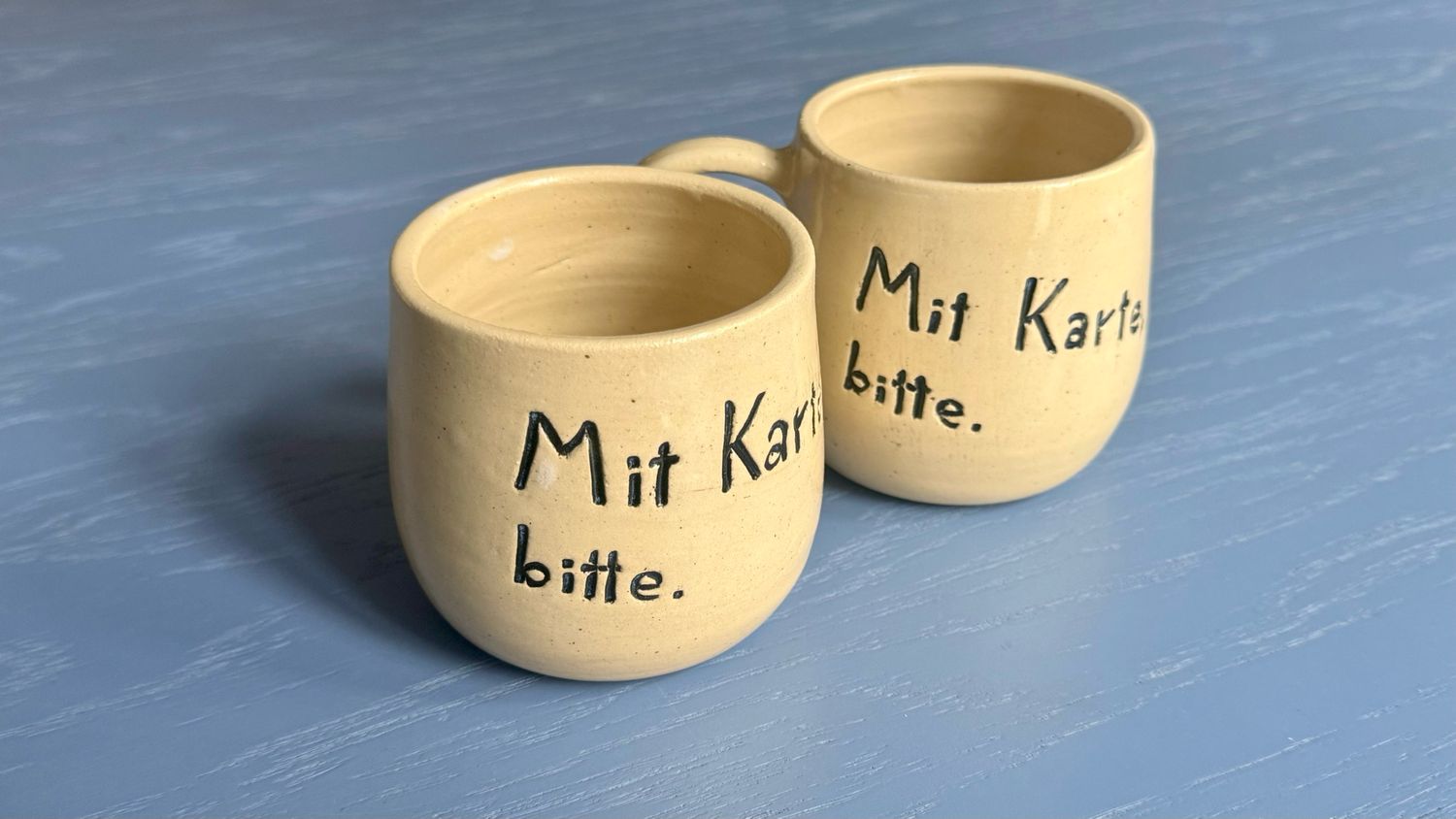 Phrasal Cups - "Mit Karte Bitte"