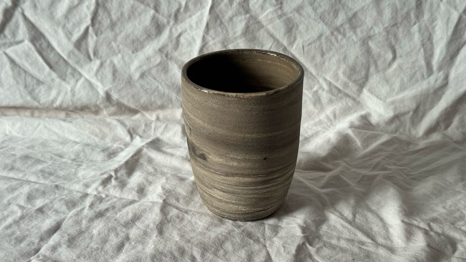 Nerikomi Cup With Glazed Lip