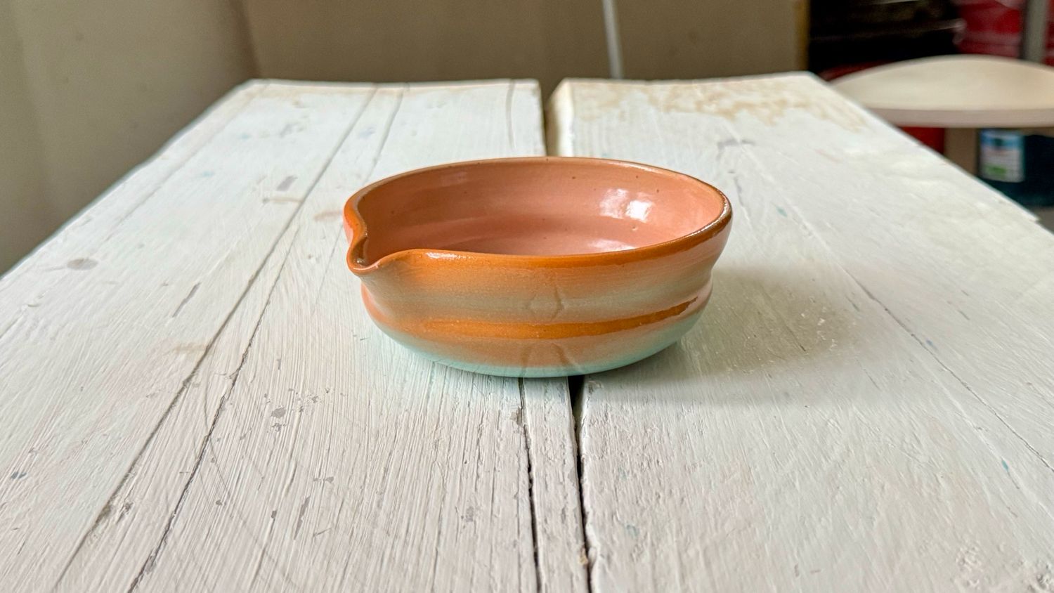 Flat Orange-Mint Matcha Bowl