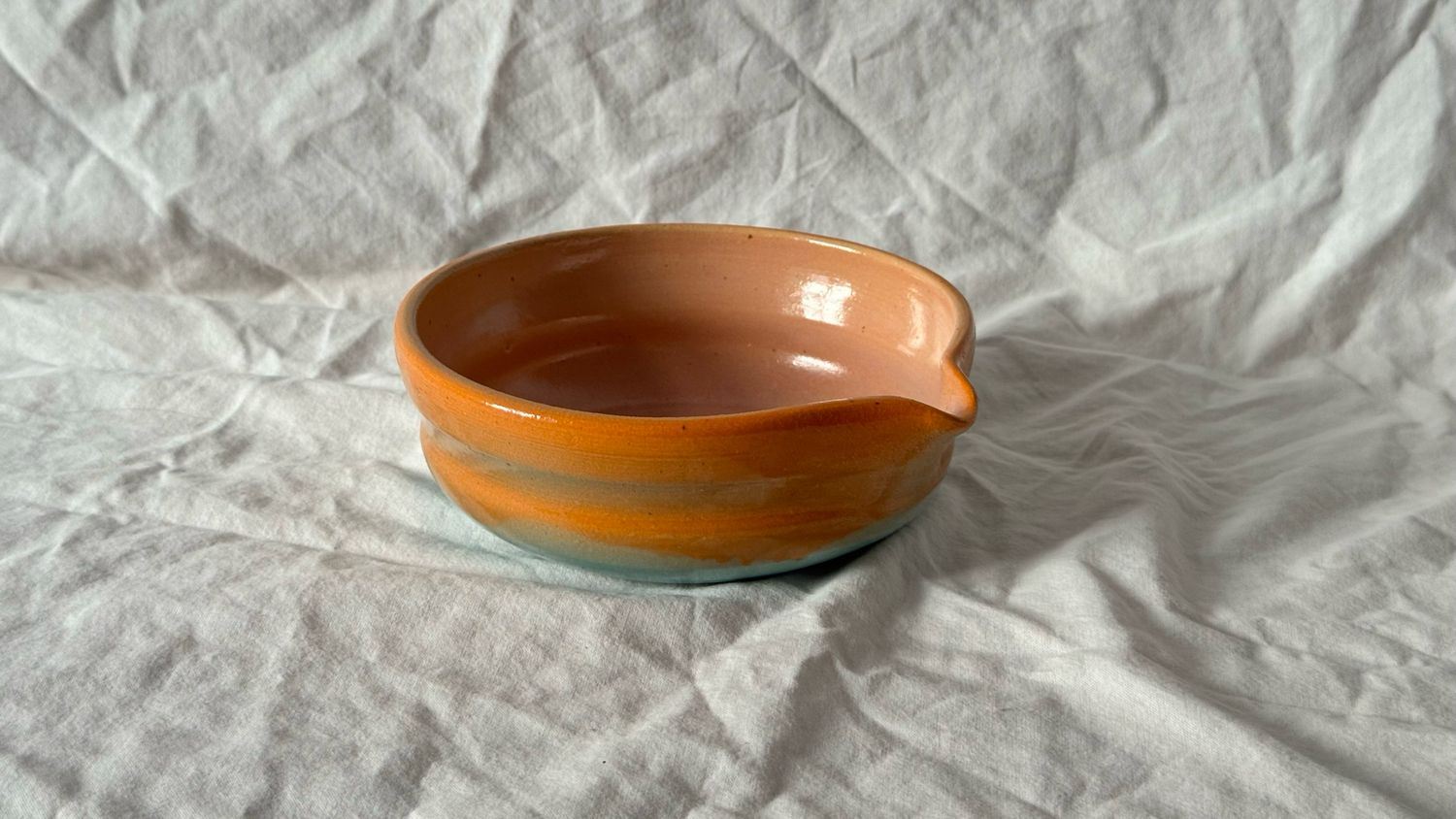 Flat Orange-Mint Matcha Bowl