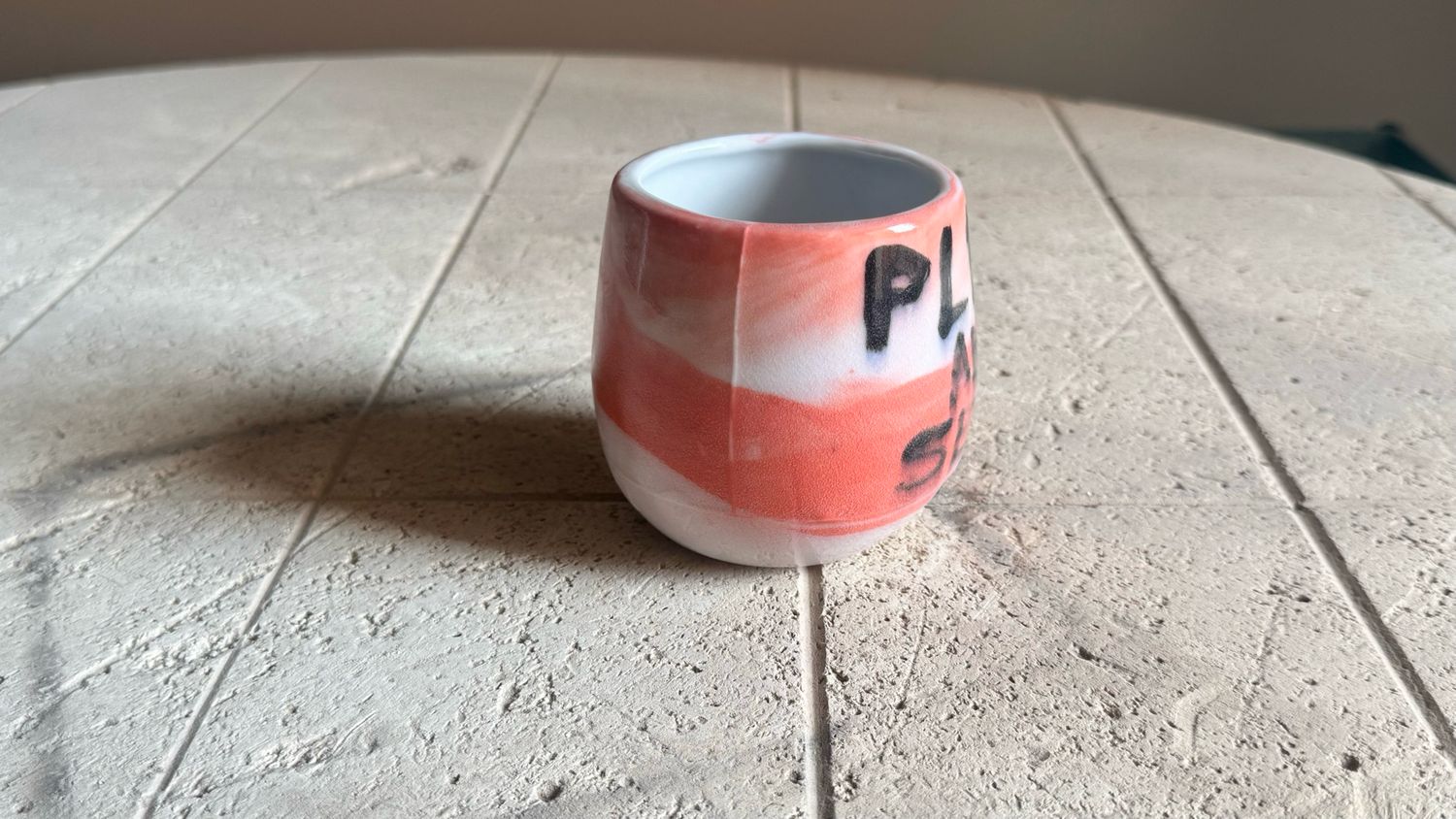 Porcelain Nerikomi cup - Berlin