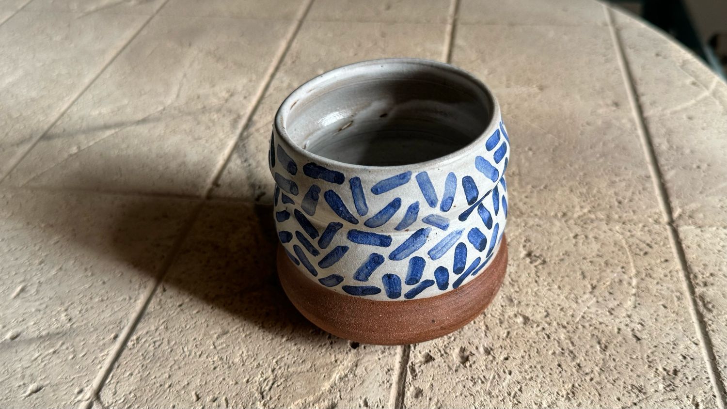 Puffed Red Clay Hand Painted Cup