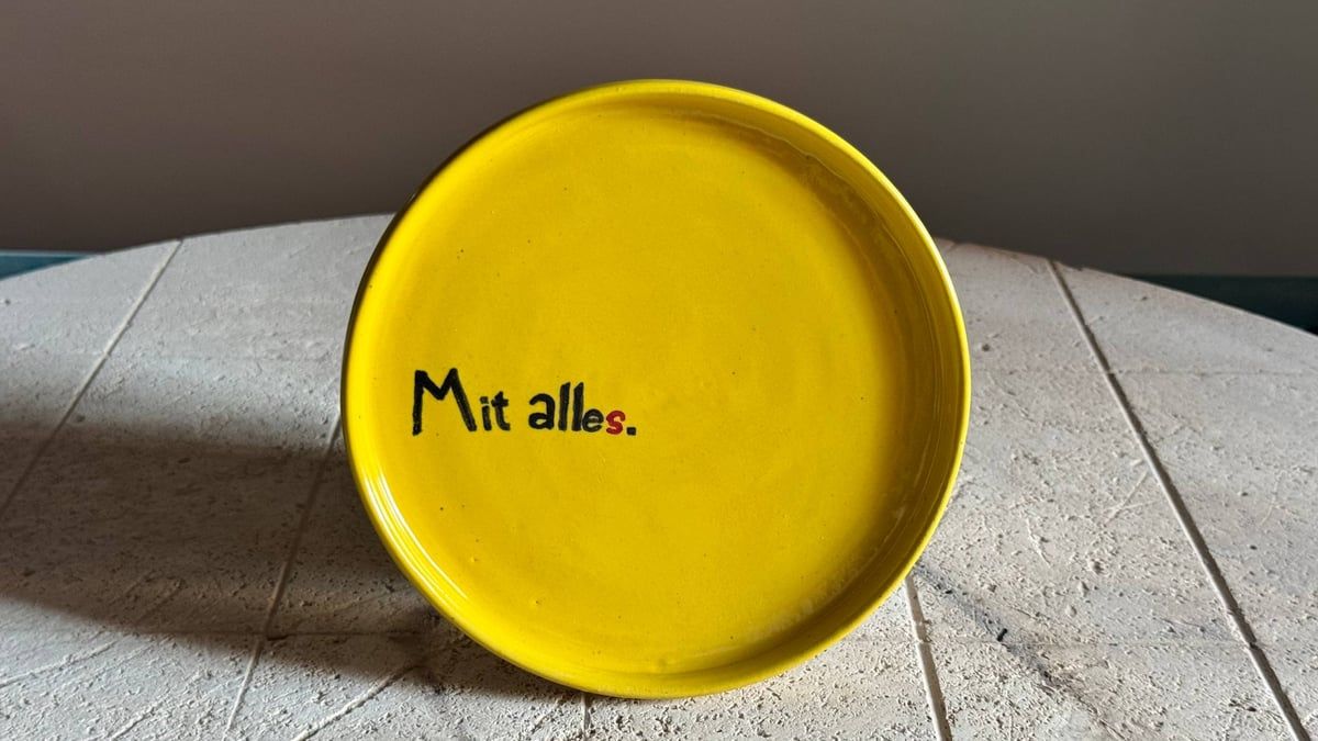 Phrasal plates - Arm aber sexy (Pink)