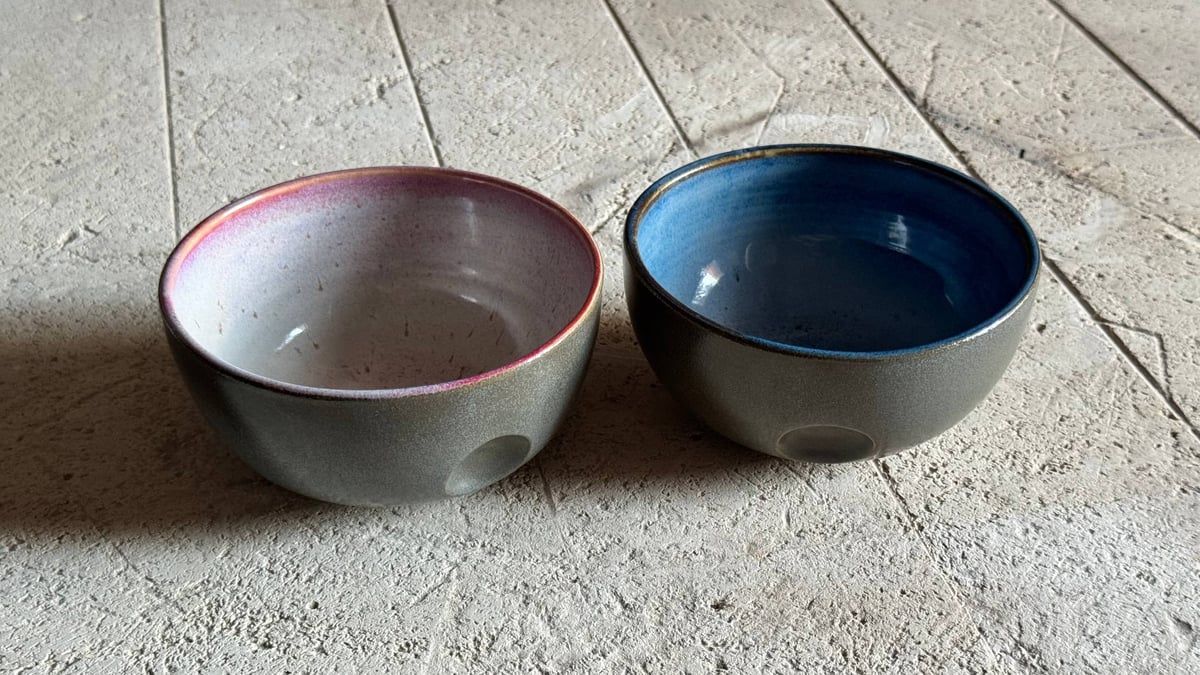 Bubble glazed espresso cups