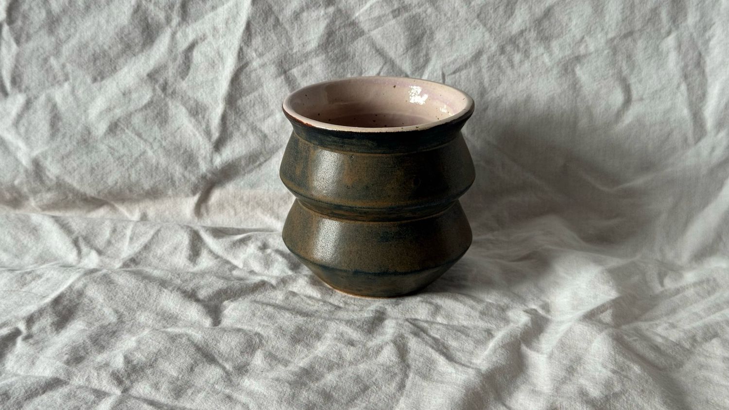 Angular Brown Pink Cup