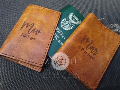 Passport Cover - Genuine Leather
travels
wedding
honeymoon
gift
laser engraving
