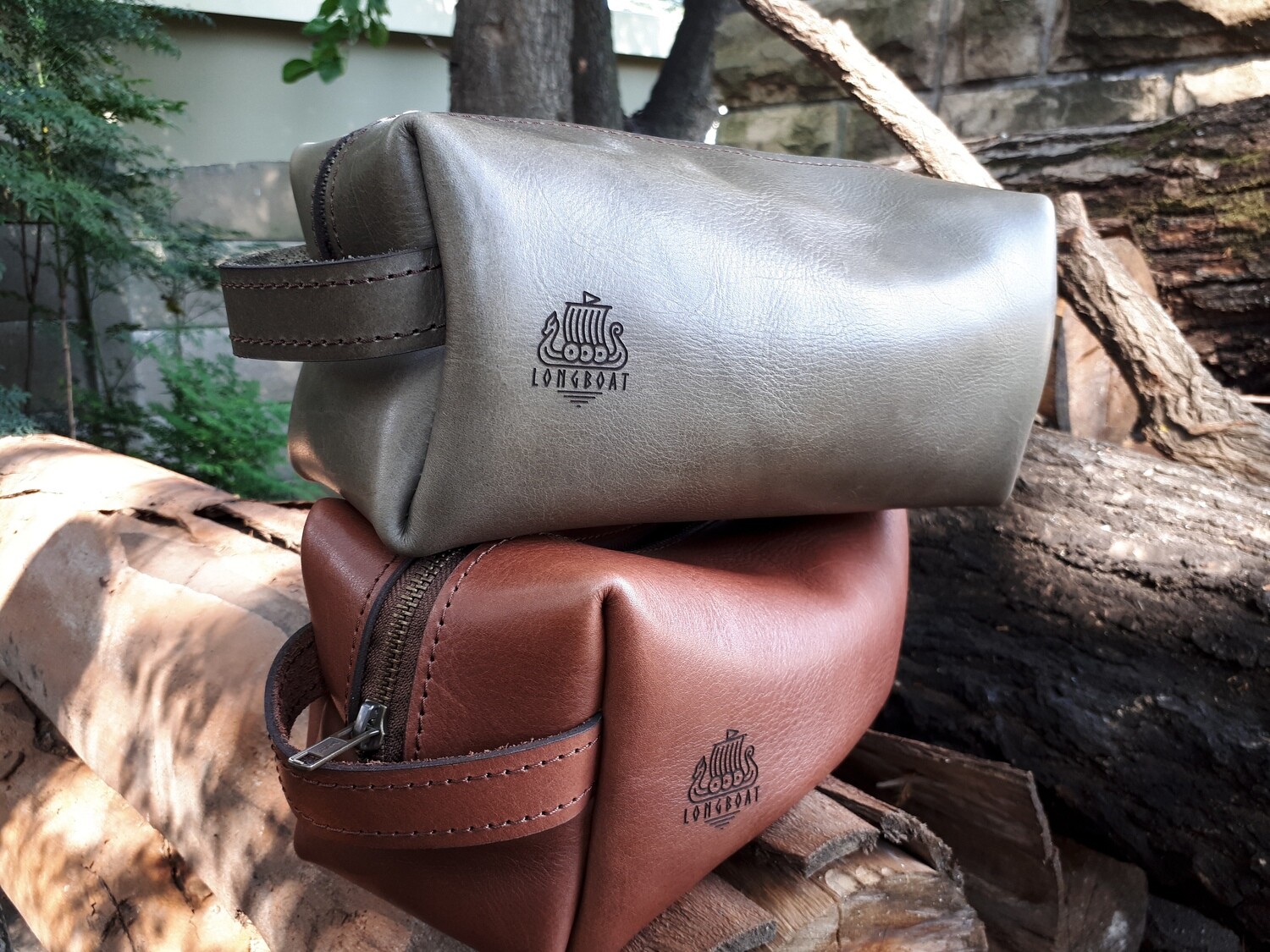 Travel Toiletry Bag Dobb Kit Genuine Leather